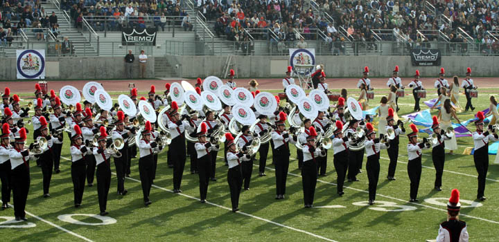 Marching Firebirds at Rose Parade Bandfest